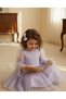 Lilac Long Tulle Sleeve Tutu Baby Girl Dress - Cinderella - 3