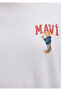 Cat Printed White T-Shirt Loose Fit / Loose Relaxed Fit 0612861-620 - 7