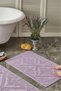 Set of 2 100% Cotton Luxury Jacquard Bath Foot Towels 50X70 cm - 2