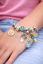 Swan Rose Bee Panda Flower Cat Clock Figured Stainless Steel Charm Bracelet - 3