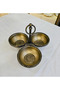 Classic Stand-Up Stainless Steel 3-Piece Snack Bowl Antique - 2
