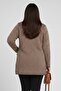 Women's Buttoned Front Mini Houndstooth Pattern Double Pocket B.B Cardigan - 4