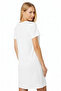 Women's V-Neck Short Sleeve Basic Dress – Comfortable Casual Loose Model K28 241 - 2