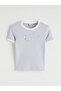 Lila Bisiklet Yaka Bas Printed Z Kids' T-Shirt from Güli̇s Gi̇yi̇m