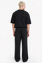 Wide Leg Black Men's Trousers F8539Ax/Bk81 - 5