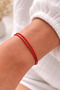 Red String Bracelet Set of 2 Adjustable Water Resistant Minimal Chance Wish Lover Friendship Bracelet - 8
