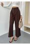 New Season Double Pleated Double Bridged Buttoned Bol Pa Wide-Leg Leg Woven Woven Palazzo Pants