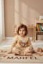 100% Cotton Piece Baby & Kids Pajama Set S. Teddy Bear Cream - 3