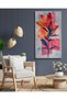 Neon Colored Flower One Piece Canvas, Canvas Painting - 3