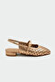 Elina Laser Cut Detailed Rose Flat Women's Ballet Flats