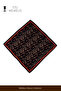 Red Edge Leopard Printed Satin Luxury Bandana Scarf - 2