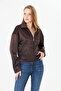 Women's coat satin elastic waist women's coat - 2