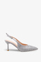 Bella Women's Stone Evening Dress Shoes - Silver