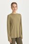 Plus Size Basic Knitted Rayon Blouse Khaki - 2
