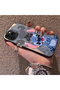 iPhone 11 Pro Compatible Hard Acrylic Back Silicone Edge Lens Protection Case Stitch Patterned - 3