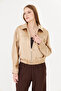 Women's coat satin elastic waist women's coat - 3