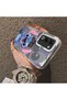Oppo A5 4G/5G Compatible Hard Acrylic Back Silicone Edge Lens Protection Case Stitch Patterned - 4