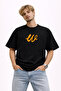 Unisex Women's Men's W Logo Custom Handwritten Front Printed Oversized Thick Fabric Relaxed Cut Cotton T-Shirt - 2