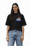 Unisex Civil Regime Flame Baby Text Logo Front Printed Oversize Thick Fabric Comfortable Cut Cotton T-Shirt - 2