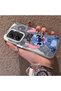 Poco X7 Pro Compatible Hard Acrylic Back Silicone Edge Lens Protection Case Stitch Patterned - 3