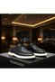 Black D Leather Loafer - 4