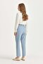 Arka Beli Elasticated Carrot Basic Poly. Viscose Trousers Light Blue - 4