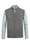 Men's Half Turtleneck with Pocketed Zippers Gray Vest Classic Fit - 5200J - 2