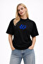Unisex Women's Men's W Logo Custom Handwritten Front Printed Oversized Thick Fabric Relaxed Cut Cotton T-Shirt - 2