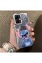 Infinix Smart 10 Compatible Hard Acrylic Back Silicone Edge Lens Protection Case Stitch Patterned - 2