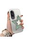 Vivo V50 Lite 4G/5G Compatible Hard Acrylic Back Silicone Edge Lens Protection Case Colorful Silver