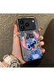 iPhone 17 Pro Max Compatible Hard Acrylic Back Silicone Edge Lens Protection Case Stitch Patterned - 2