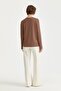 Plus Size Basic Knitted Rayon Blouse Coffee - 4