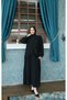 Tassel Detailed Asymmetrical Cut Skirt Suit Black Hnt8546 - 2
