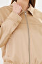 Women's coat satin elastic waist women's coat - 5