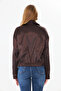 Women's coat satin elastic waist women's coat - 7