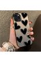 iPhone 11 Pro Max Compatible Hard Acrylic Back Silicone Edge Lens Protection Case Heart Pattern - 2