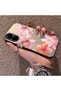 Realme C67 4g Compatible Hard Acrylic Back Silicone Edge Lens Protection Case Lily Pattern - 3
