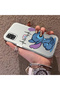 Samsung Galaxy A31 Compatible Stitch Couple Pattern Case Hard Acrylic Back Silicone Edge Lens Protection - 3