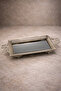 Rectangular Mirrored Decorative Promise & Engagement Tray with Silver Handles – Luxury Promise & Engagement Gift Tray