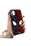 iPhone 12 Mini Compatible Hard Acrylic Back Silicone Edge Lens Protection Case Spiderman