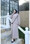 Tassel Detailed Asymmetrical Cut Skirt Suit Stone Hnt8546 - 4