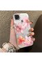 Oppo A15/A15S Compatible Hard Acrylic Back Silicone Edge Lens Protection Case Lily Pattern - 2