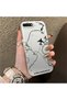 iPhone 7 Plus/8 Plus Compatible Hard Acrylic Back Silicone Edge Lens Protection Case Airplane Pattern - 2