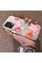 Oppo A6 Pro 4G/5G Compatible Hard Acrylic Back Silicone Edge Lens Protection Case Lily Pattern - 4