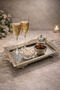 Rectangular Mirrored Decorative Promise & Engagement Tray with Silver Handles – Luxury Promise & Engagement Gift Tray - 2