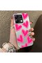 Poco X6 Compatible Hard Acrylic Back Silicone Edge Lens Protection Case Heart Pattern - 2
