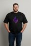T-Shirt Large Size (Comfortable Fit) Unisex T-Shirt 5XL |   Cotton Pcs Mor Pençe Printed - 2