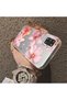 Samsung Galaxy A31 Compatible Hard Acrylic Back Silicone Edge Lens Protection Case Lily Pattern - 4