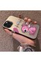 iPhone 13 Pro Compatible Stitch Couple Pattern Case Hard Acrylic Back Silicon Edge Lens Protection - 3