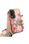 Oppo A5 4G/5G Compatible Hard Acrylic Back Silicone Edge Lens Protection Case Lily Pattern